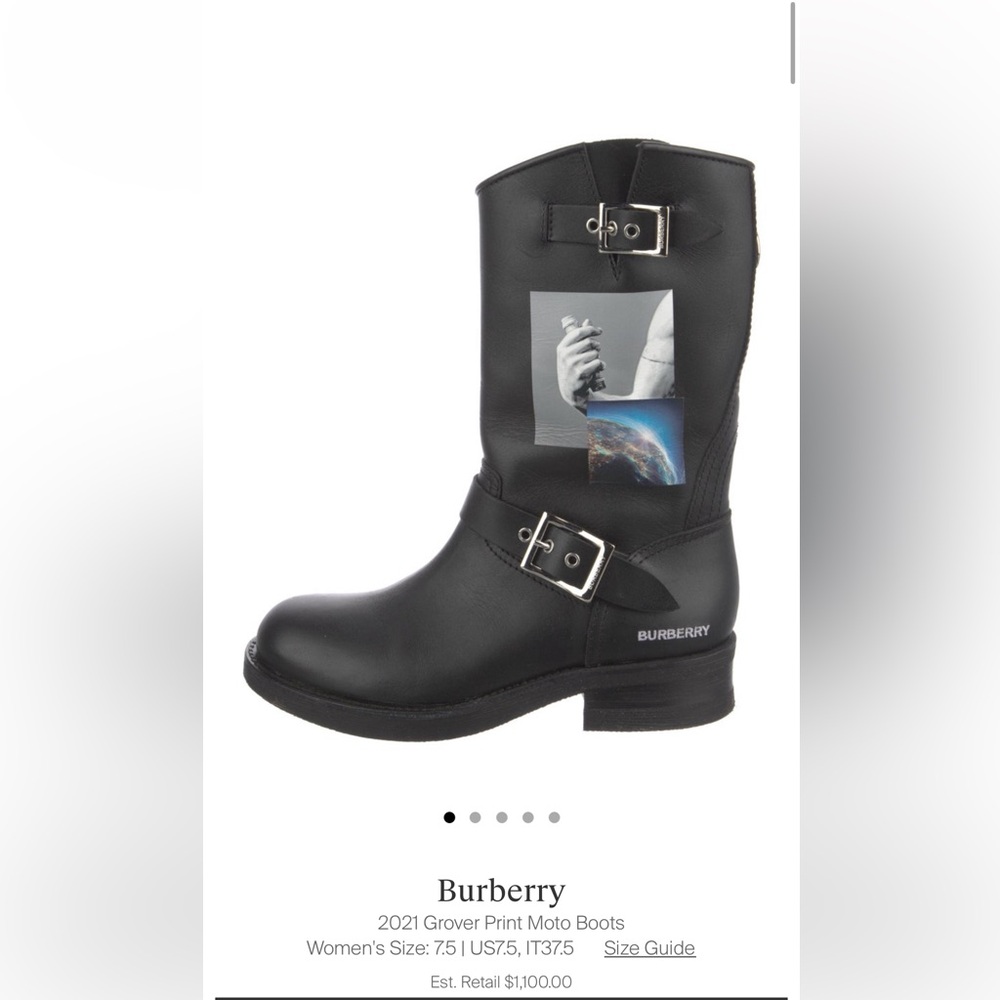 Burberry combat boots